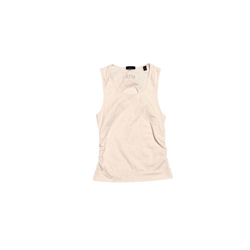 ATM Anthony Thomas Melillo White Ruched Tank Top – XS